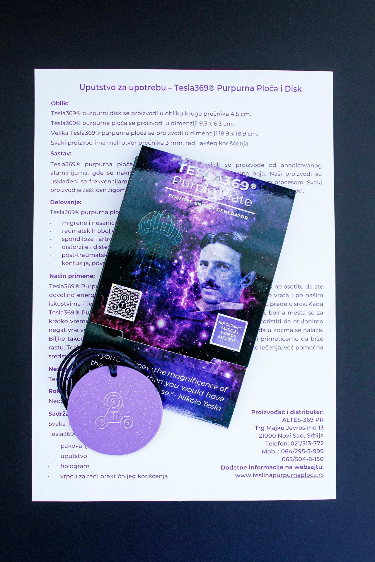 Tesla369® Purpur Disk Tesla369® Purpur Disk